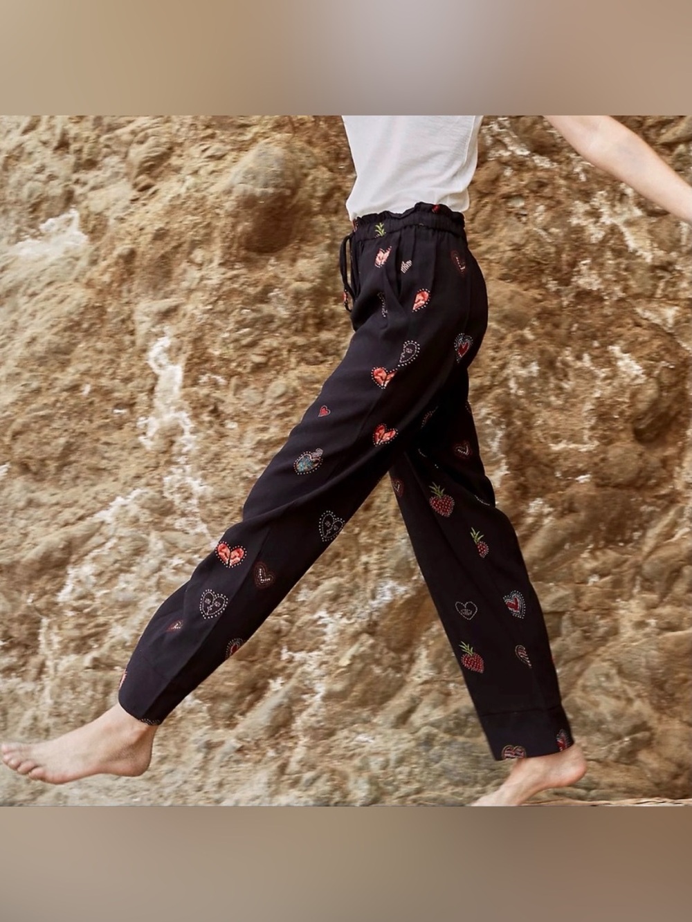 Anthropologie Farm Rio Benicia Wide-Leg Trousers Size Small